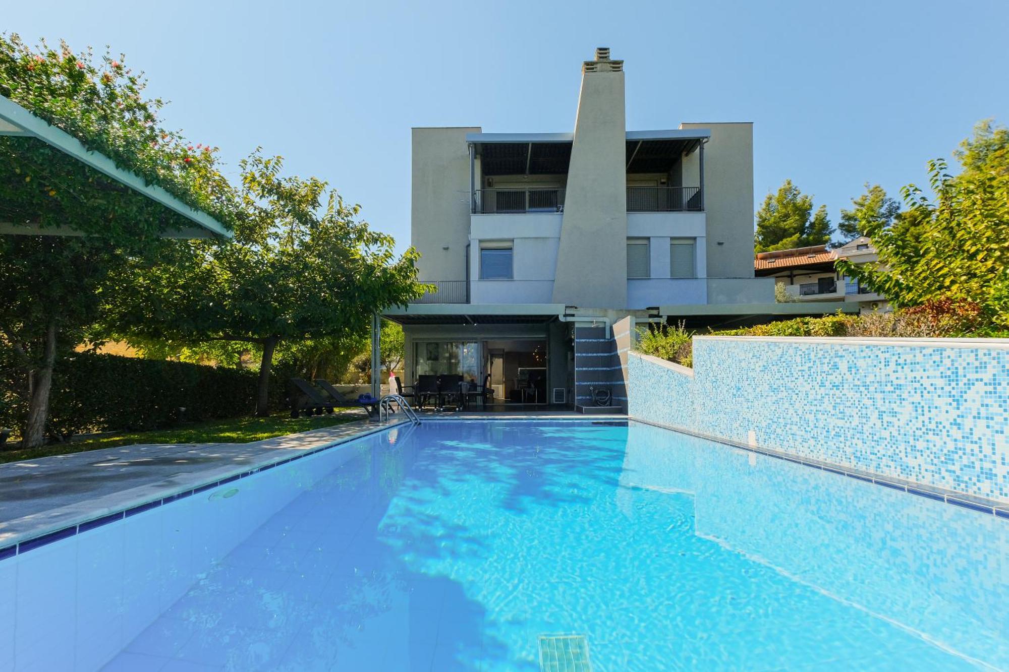 Deluxe Chrousso Pool Villa Paliouri Extérieur photo