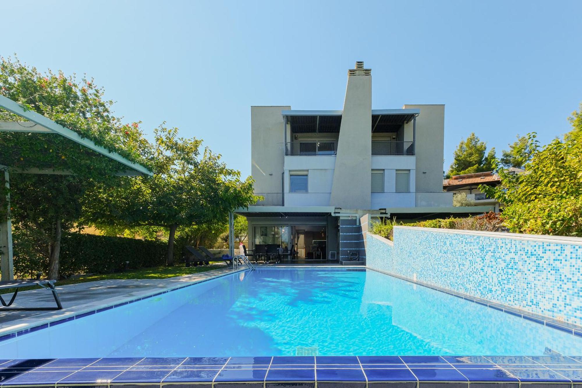 Deluxe Chrousso Pool Villa Paliouri Extérieur photo