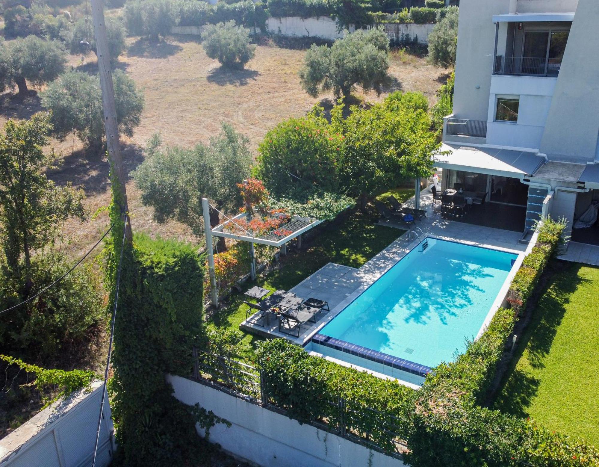 Deluxe Chrousso Pool Villa Paliouri Extérieur photo
