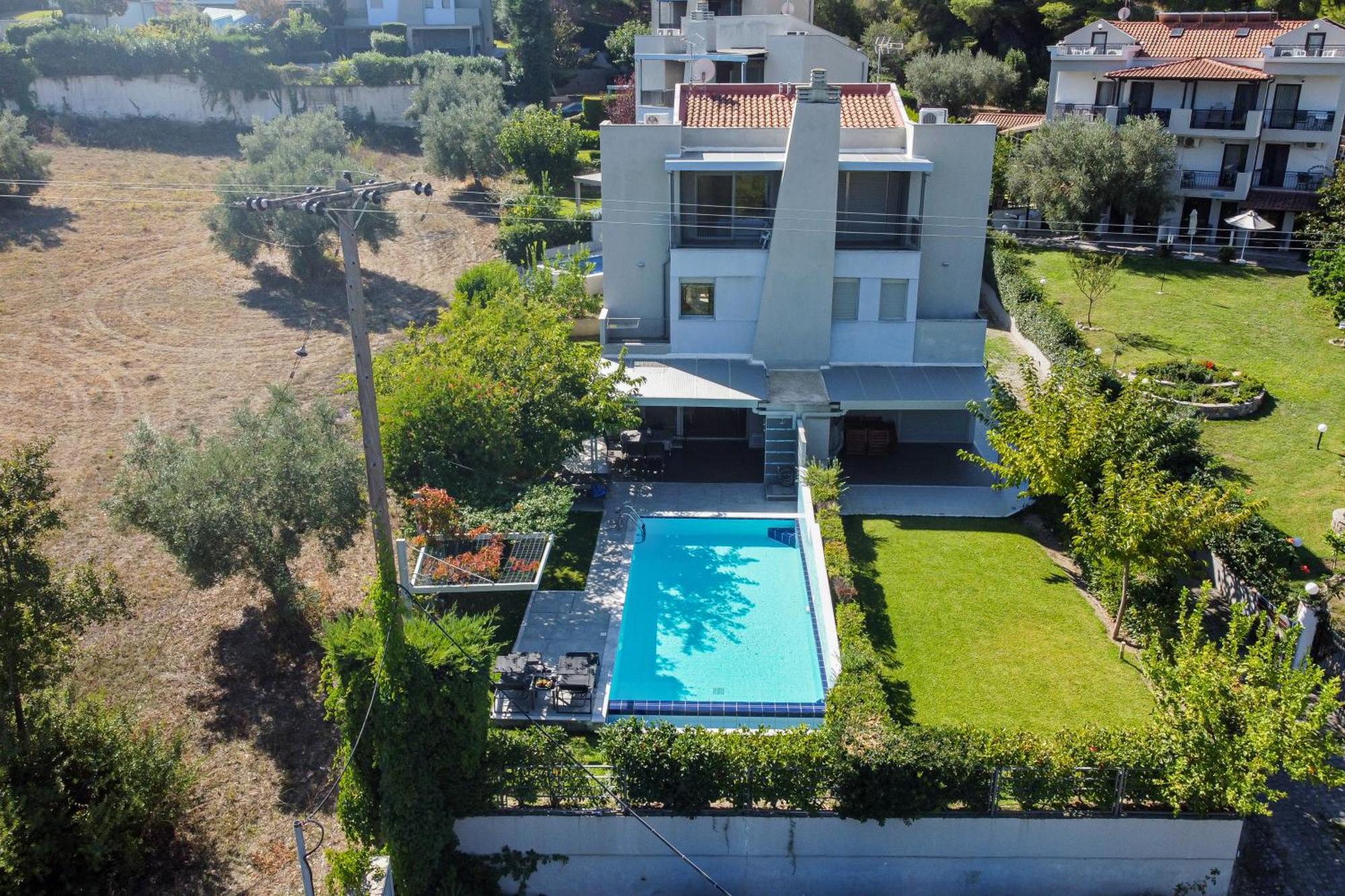 Deluxe Chrousso Pool Villa Paliouri Extérieur photo