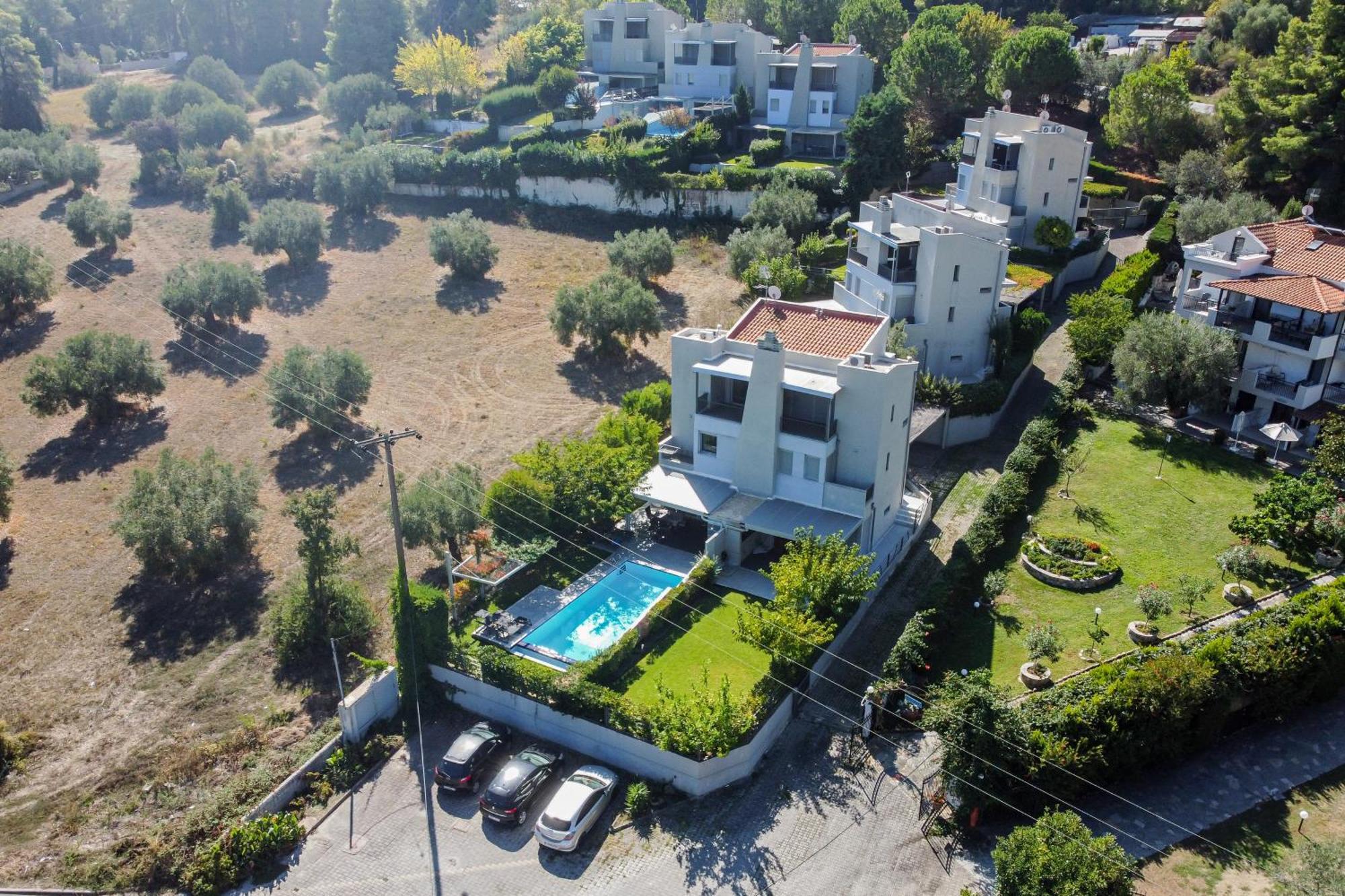 Deluxe Chrousso Pool Villa Paliouri Extérieur photo